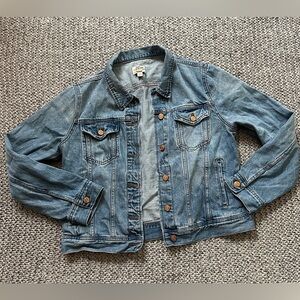 J Crew Trademark Cropped Denim Jacket